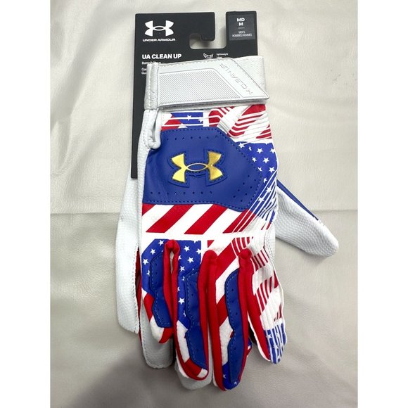 Under Armour Men Medium UA Clean Up 21 Culture Baseball Batting Gloves 1365468 - Picture 1 of 5